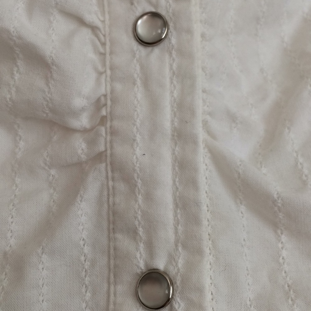 Tommy jeans fitted pearl snap textured cotton - Picture 4 of 8